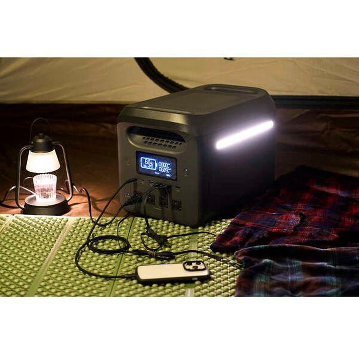 代引不可 ポータブル電源 大容量 1229Wh リン酸鉄 バッテリー  AC×4 Type-C×2 USB-A×4 カーアクセサリーソケット×1  急速充電 【AlloyPower】