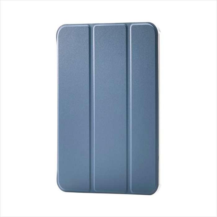 代引不可 8.3インチiPad mini(A17 Pro)/フラップケース/ブルーグレー