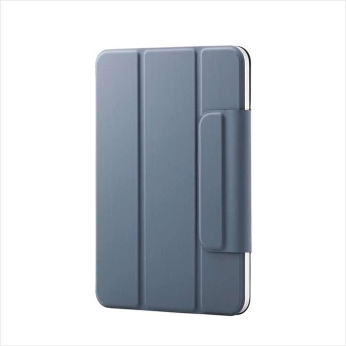 代引不可 8.3インチiPad mini(A17 Pro)/フラップケース/ブルーグレー