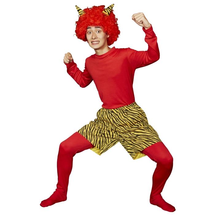 スーパー赤鬼セット 節分 豆まき 鬼コスプレ 節分コスプレ 衣装 仮装