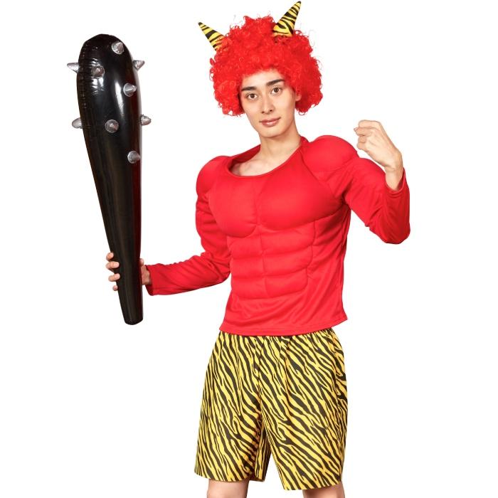 赤鬼参上！ 節分 豆まき 鬼コスプレ 節分コスプレ 衣装 仮装 変装