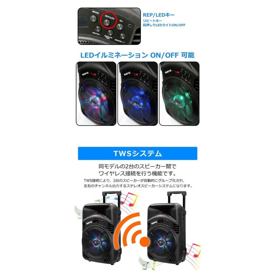 スピーカー トロリースピーカー ワイヤレスマイク2本/リモコン