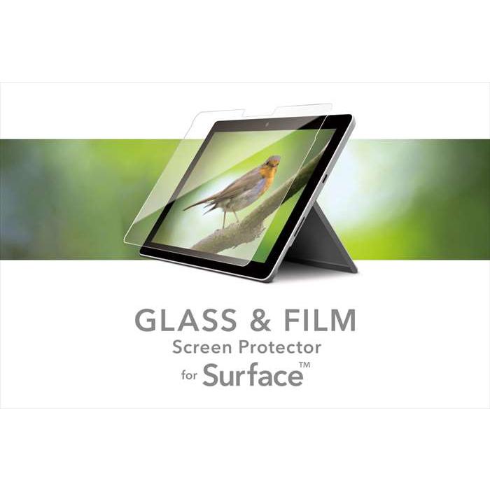 Surface Pro 6/5/4用 液晶保護ガラス ブルーライトカット 高光沢 画像鮮明 耐衝撃 表面硬度9H 飛散防止 PGA PG-SFP6GL03｜dresma｜02