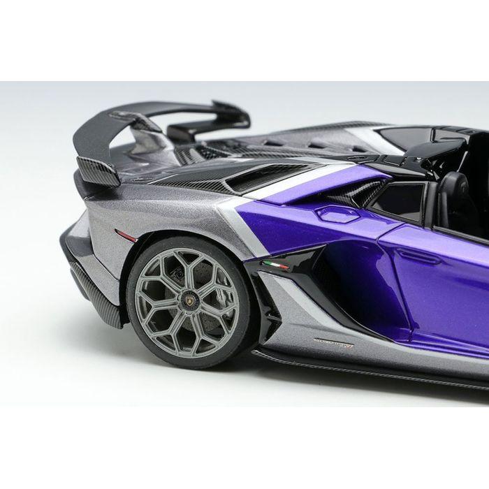 EIDOLON 1/43 Lamborghini Aventador SVJ Roadster 2020 Ad Personam 2 tone paint ヴィオラヘスティア/グリジオリンクス メイクアップ EM669C_5