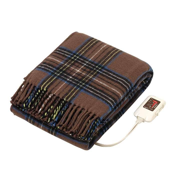 電気ひざ掛けワイド CB 縦160x横120cm 電気ブランケット 防寒 寒さ