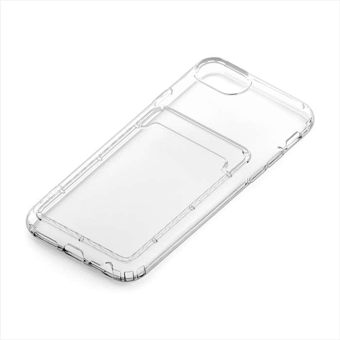 iPhone SE 第3世代/第2世代/8/7/6s/6 クリアケース クリア ポケット付