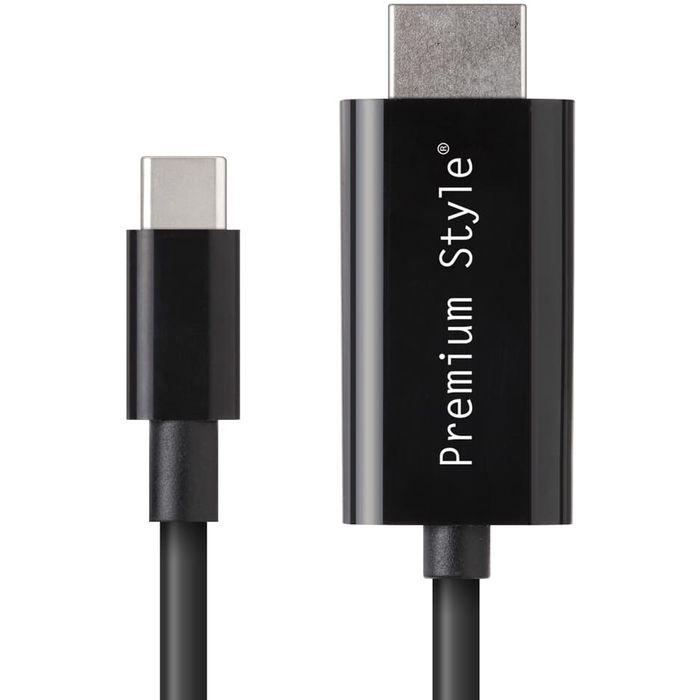 USB TYPE-C HDMIミラーリングケーブル 2m ブラック スマホ タブレット