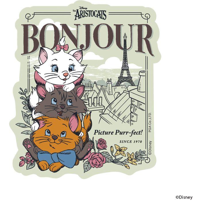 Disney Giclee Clear Art おしゃれキャット ステッカー おしゃれキャット スマホ クリアケース対応 PVC 耐光 耐水