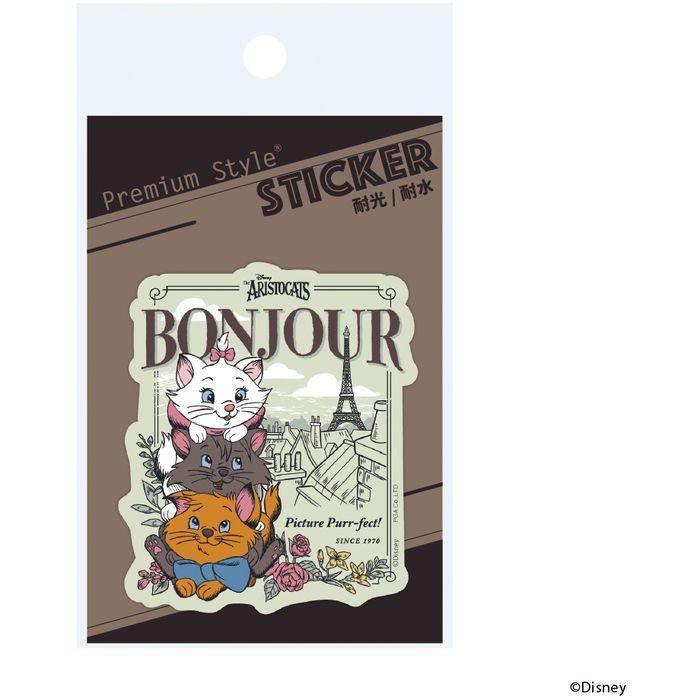Disney Giclee Clear Art おしゃれキャット ステッカー おしゃれキャット スマホ クリアケース対応 PVC 耐光 耐水