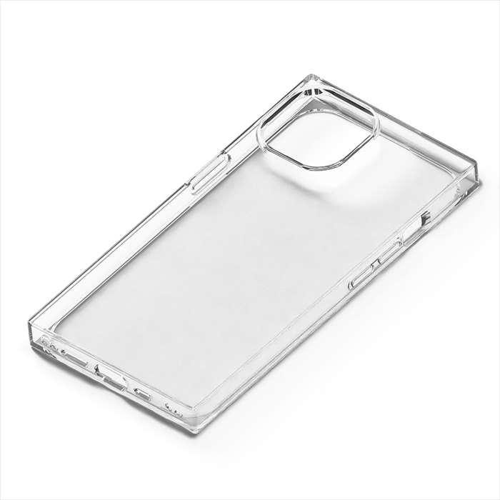 iPhone15 対応  ソフトケース スクエアデザイン クリア シンプル 透明 iPhoneカバー iPhoneケース｜dresma｜02