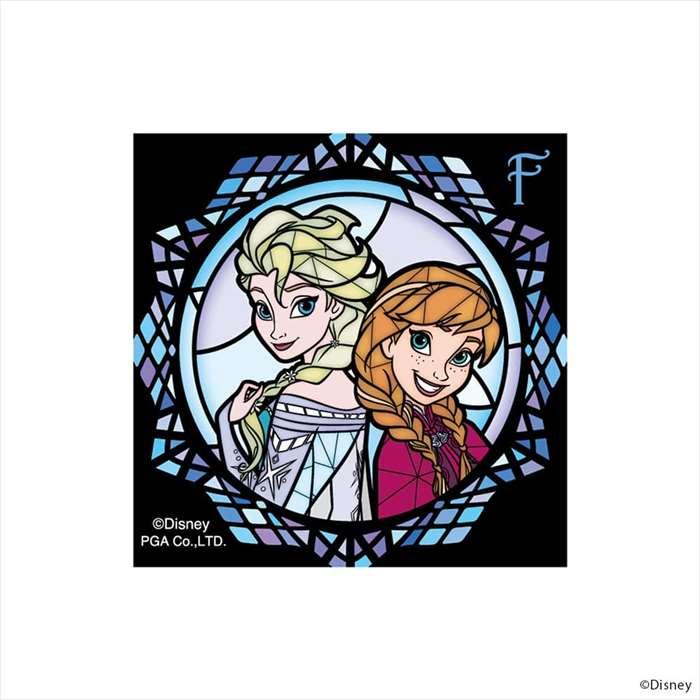 ステッカー シール ディズニープリンセス ステンドグラス調 アナと雪の