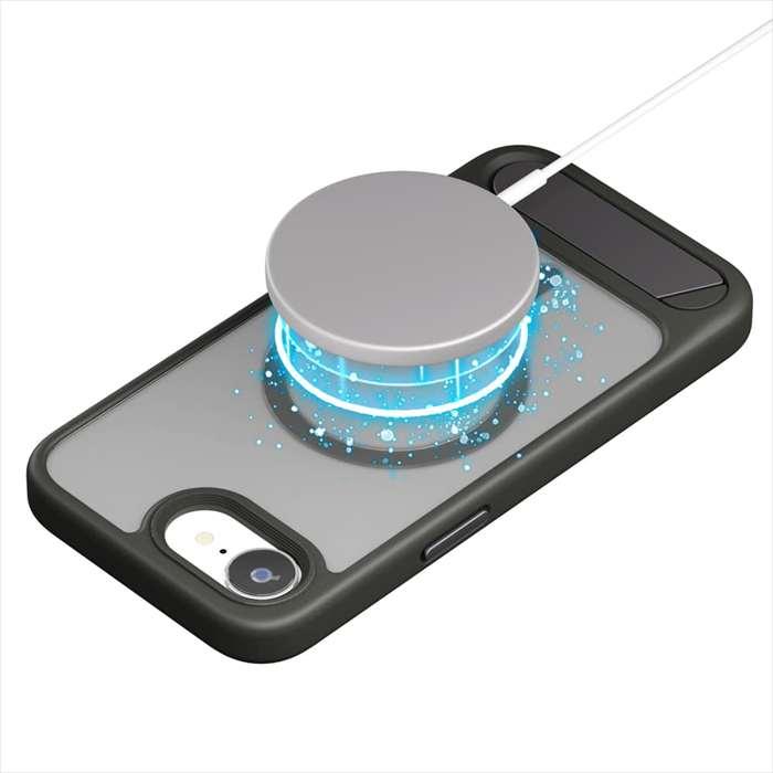 iPhone 16e MagSafe対応 ケース カバー スタンド付 ハイブリッドケース
