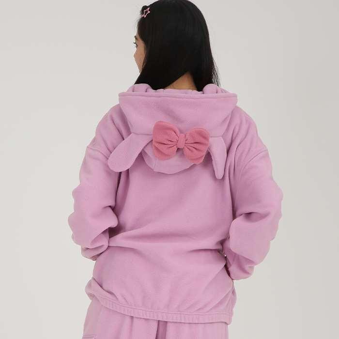 マイメロディ フリース ハーフジップパーカー レディース Mサイズ 長袖