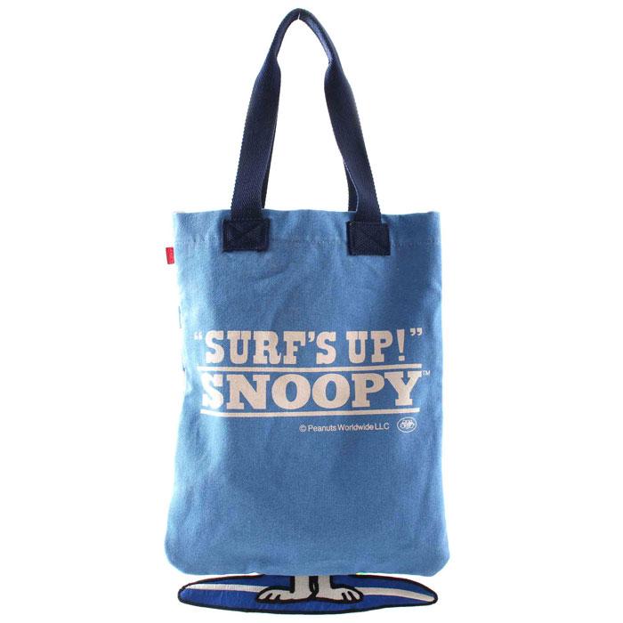 スヌーピー 足パタパタ トートBAG Peanuts SURFS UP(BL)  ピーナッツ PEANUTS SNOOPY トート トートバッグ BOO HOMES 6048916｜dresma｜03