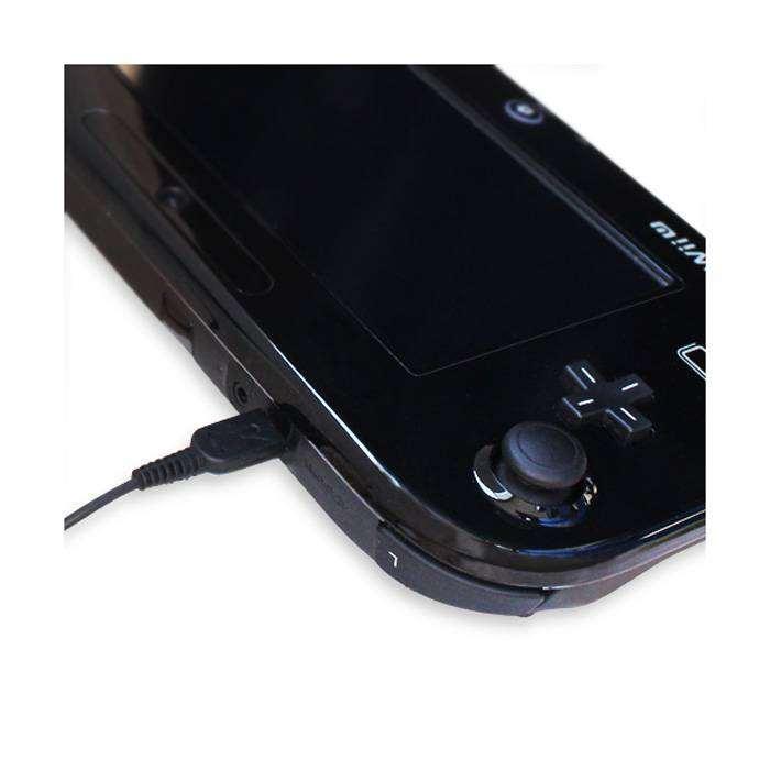 充電ケーブル AC充電器 ブラック 2m WiiU GamePad WiiUゲームパッド
