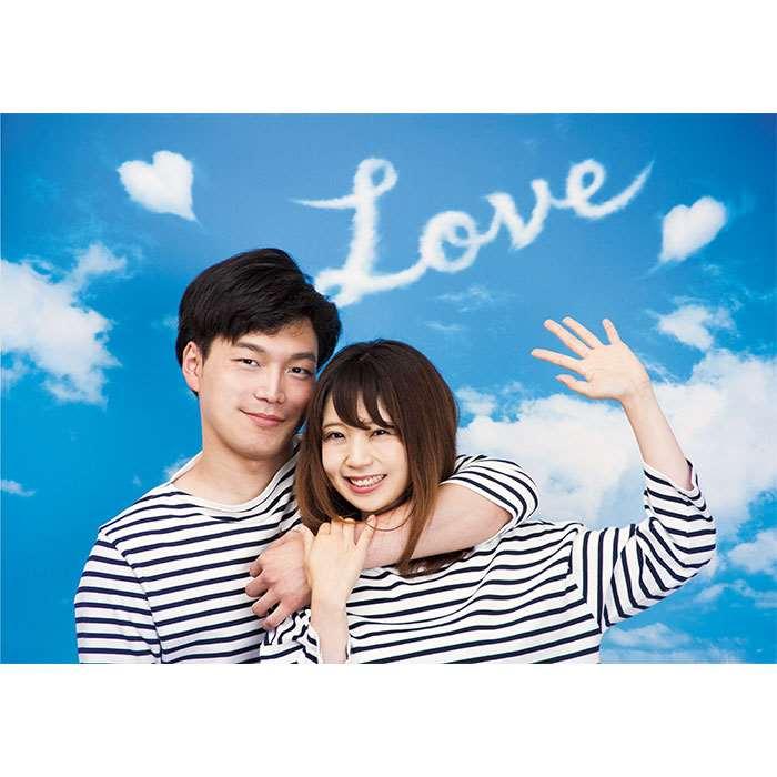 イエスタ ラブクラウド背景 壁紙 フォトポスター 写真 撮影 Love カップル 親子 ファミリー 記念写真 クリアストーン スマホカバー専門店 ドレスマ 通販 Yahoo ショッピング