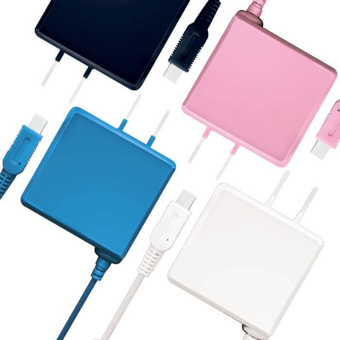 newニンテンドー3DS/3DSLL ケーブルの長さ2.5m コンセントが遠くても  