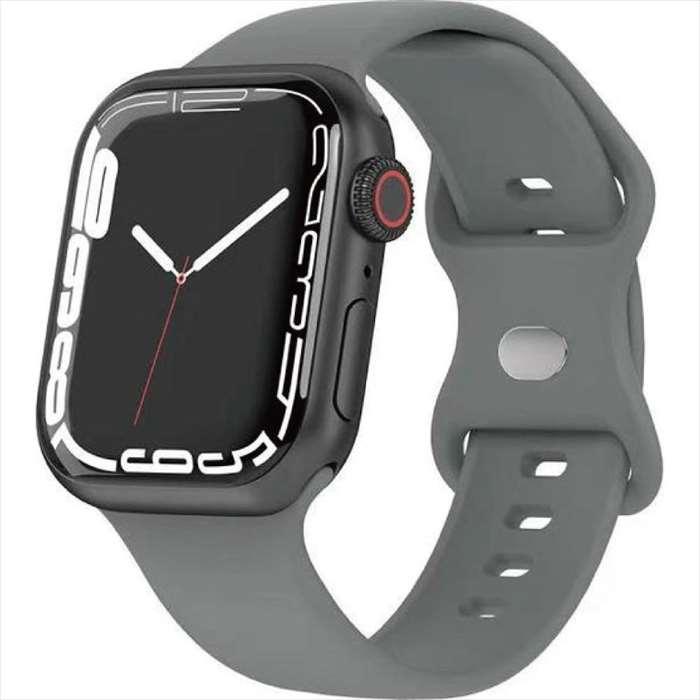 Apple Watch 41/40/38mm対応 シリコンバンド グレー アップル