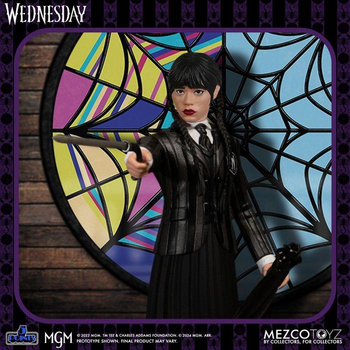 5ポイント/ Netflix Wednesday: ウェンズデー・アダムス＆イーニッド・シンクレア 3.75インチ アクションフィギュア ボックスセット Ampus 675704の画像