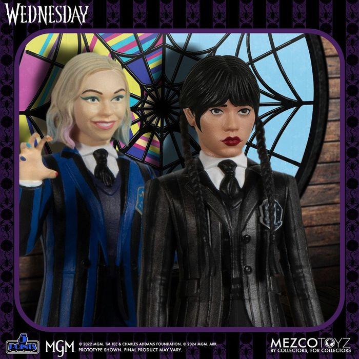 5ポイント/ Netflix Wednesday: ウェンズデー・アダムス＆イーニッド・シンクレア 3.75インチ アクションフィギュア ボックスセット Ampus 675704の画像