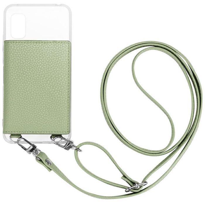AQUOS wish3 SH-53D ショルダーストラップ付きレザーケース 「SHOULDER