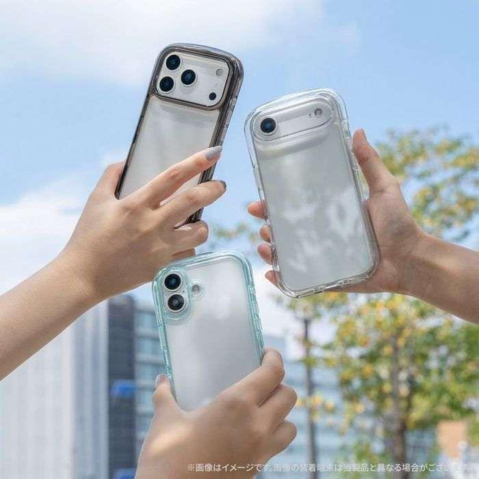 iPhone 17 超衝撃吸収エアポケットケース「AIR-ROUND」 ブルー LEPLUS