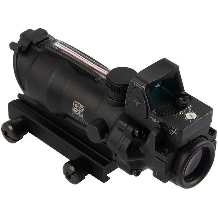 Trijicon ACOG4×32スコープ＆RMRドットレプリカ 集光チューブ式発光