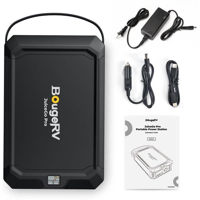 代引不可 JuiceGo ポータブル電源 240Wh ACアダプタ付属 BougeRV SYZ-240Jの画像