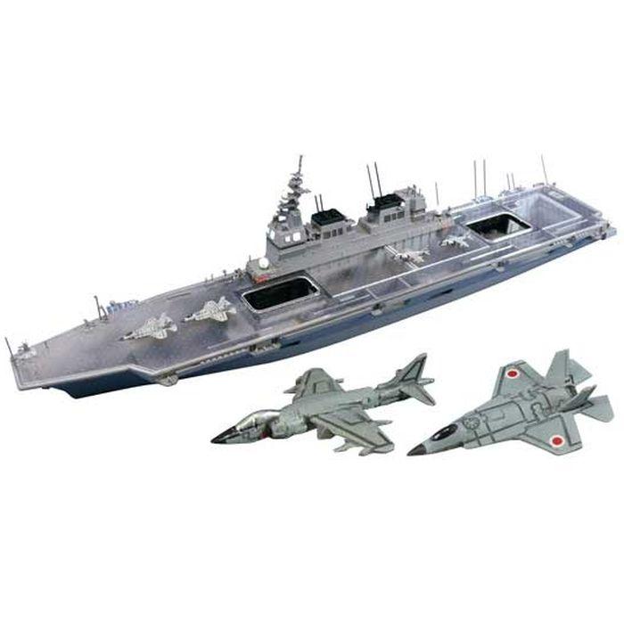 海上自衛隊　護衛艦いせ　新旧チャレンジ2枚セット 1/700 ウォーターライン No.020 海上自衛隊 護衛艦 いせ アオシマ