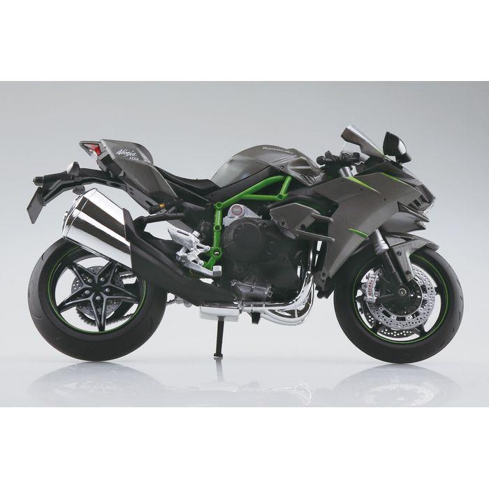 1/12 完成品バイク KAWASAKI Ninja H2 CARBON 19 アオシマ 111239｜dresma｜03