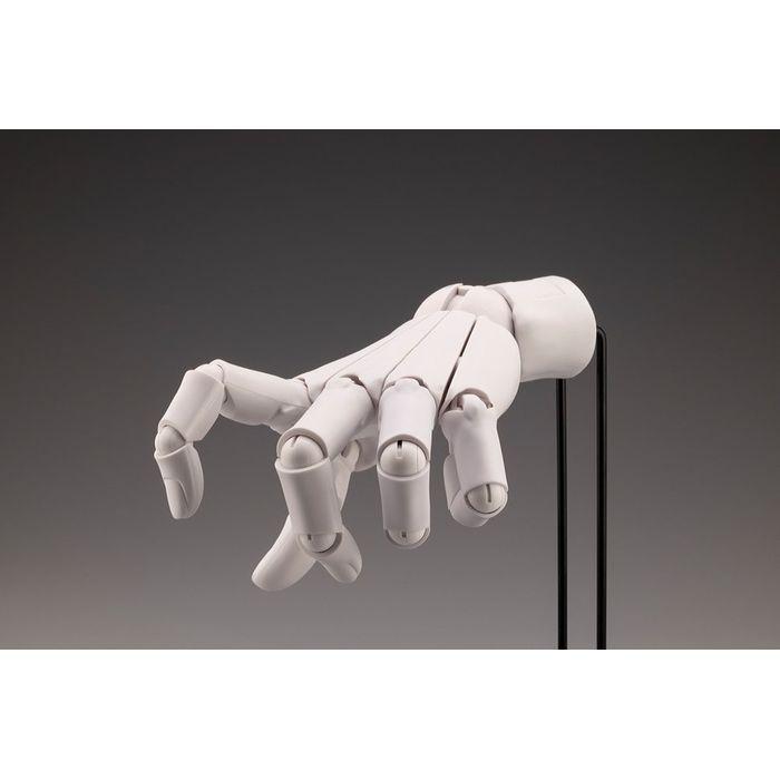 ARTIST SUPPORT ITEM ハンドモデル/L -WHITE- 塗装済み可動フィギュア コトブキヤ AT008の画像