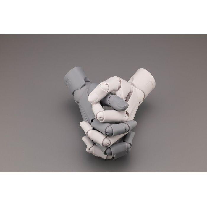 ARTIST SUPPORT ITEM ハンドモデル/L -WHITE- 塗装済み可動フィギュア コトブキヤ AT008の画像