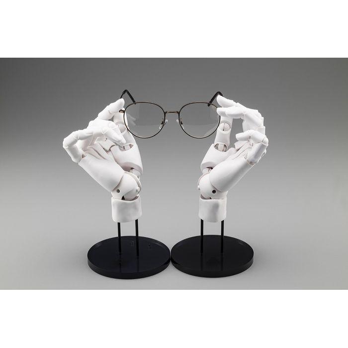 ARTIST SUPPORT ITEM ハンドモデル/L -WHITE- 塗装済み可動フィギュア コトブキヤ AT008の画像
