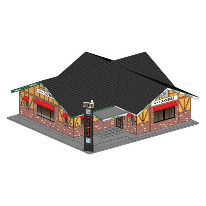Nゲージ 珈琲所 コメダ珈琲店 鉄道模型 ジオラマ ストラクチャー
