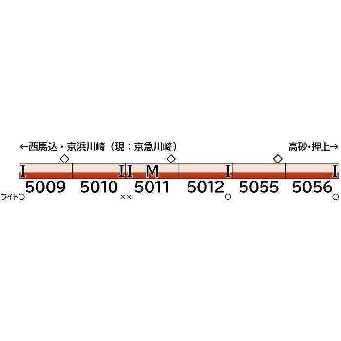 Nゲージ 鉄道模型 都営地下鉄5000形 旧塗装・先頭車+中間車 6両編成セット 動力付き グリーンマックス 31837_1