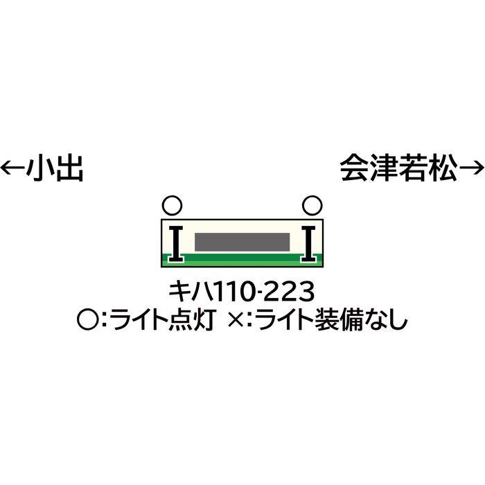 Nゲージ JRキハ110形（只見線・キハ40系カラー）（動力無し） 鉄道模型