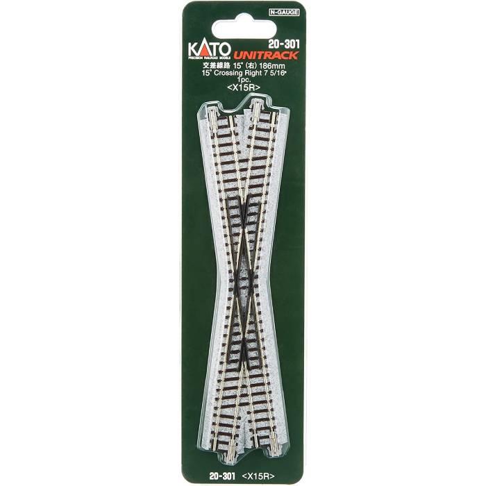 Nゲージ線路 Nゲージ 交差線路15 右 鉄道模型 レール レイアウト 線路 カトー KATO