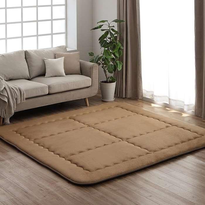 代引不可 ラグ マット カーペット こたつ敷き布団 長方形 3畳 約190×240cm_2