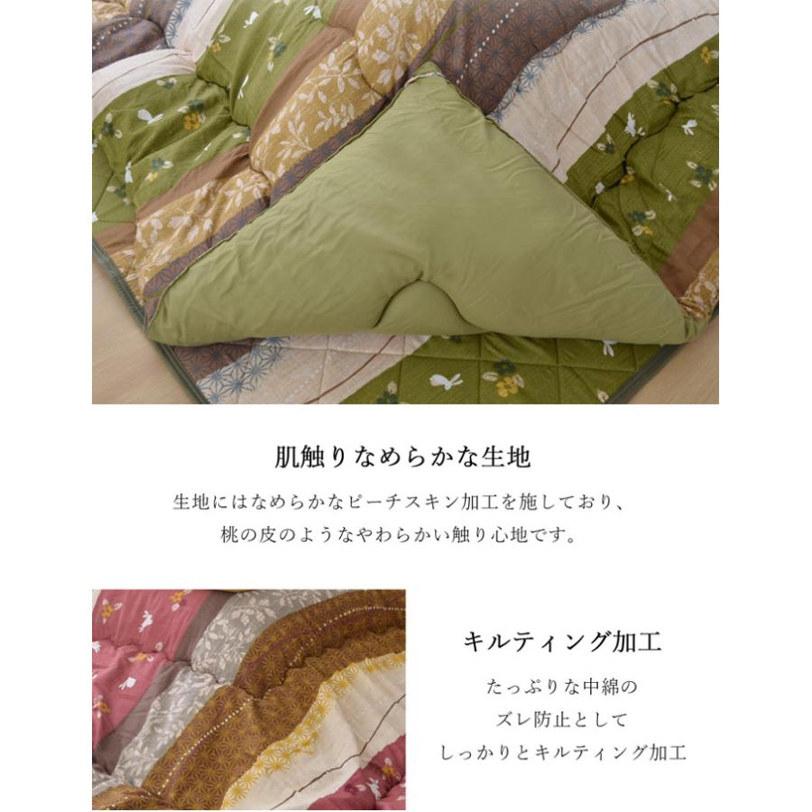 代引不可 こたつ布団 掛敷セット 80〜90×135〜150cm幅のこたつ台に IKEHIKO 5965***_4