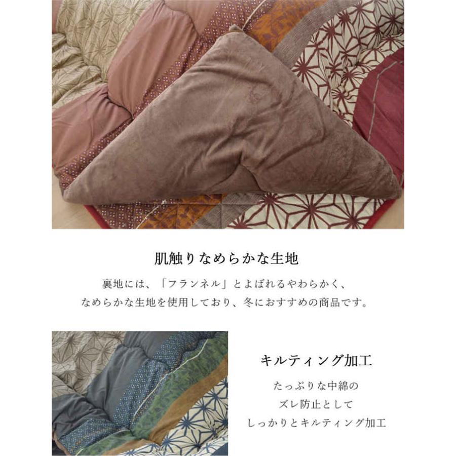 代引不可 こたつ布団 厚掛け 約205×245cm 和風 あったか IKEHIKO KTN205245の画像