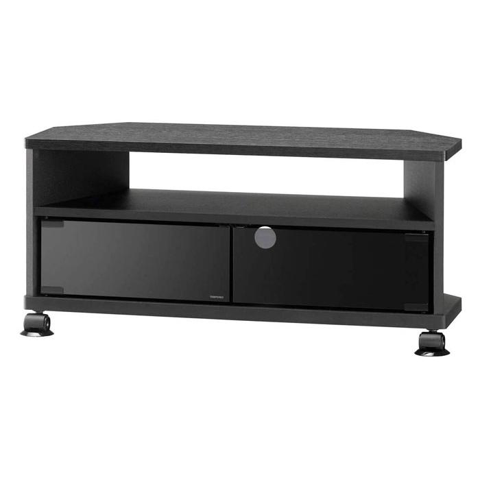 テレビ台 〜32V型対応 KAD series ハーフオープン ブラック 木目