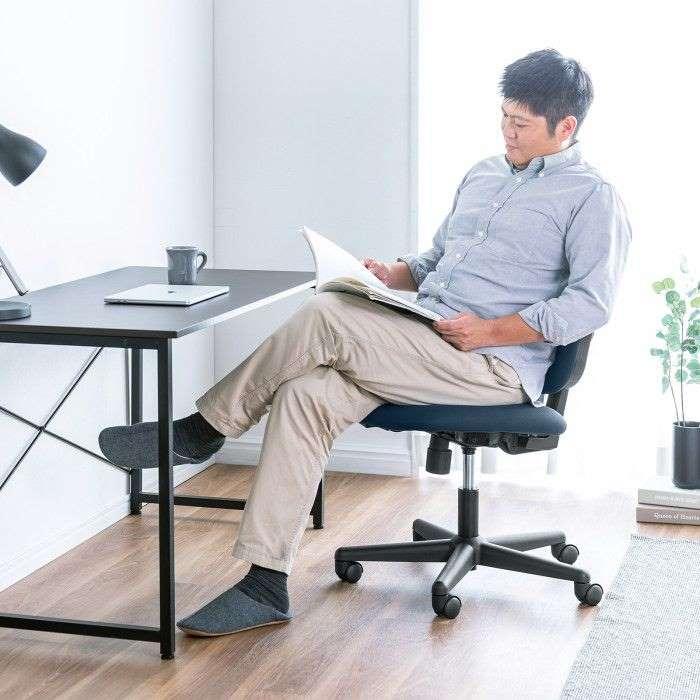 品質検査済 代引不可 高耐荷重オフィスチェア 在宅勤務 オフィスワーク 椅子 PCチェア ブルー SNC-T163BL