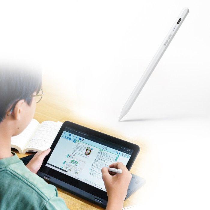 即日出荷 代引不可 Apple iPad専用充電式極細タッチペン（ホワイト