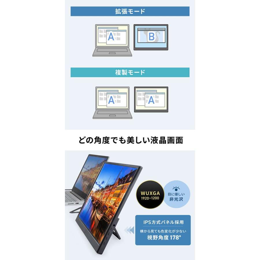 代引不可 モバイルモニター（14インチ） サンワサプライ DP-09