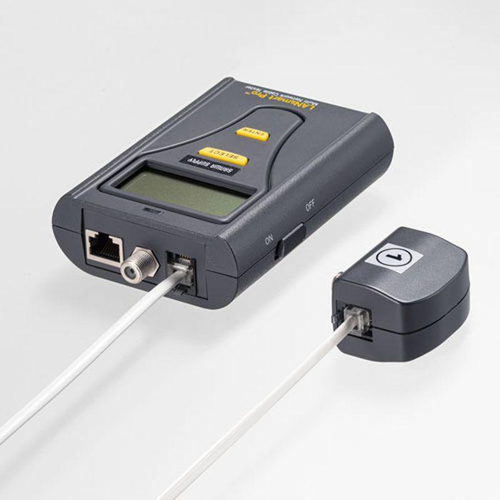 代引不可 LANケーブルテスター LANスマートPRO 収納ケース付 ケーブル検査 LCD表示_1
