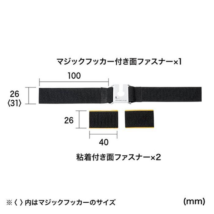 あすつく 代引不可 I/Oロックベルト USBプラグ対応 ケーブル抜け止めアクセサリ サンワサプライ CA-NB002｜dresma｜04