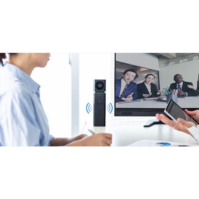 代引不可 USBスピーカーフォン カメラ内蔵 WEBカメラ 前指向性マイク スピーカー Skype WEB会議 ブラック サンワサプライ CMS-V47BK