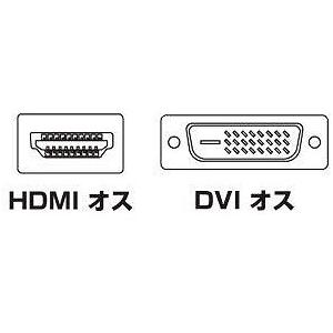 あすつく 代引不可 サンワサプライ HDMI-DVIケーブル KM-HD21-20K｜dresma｜03