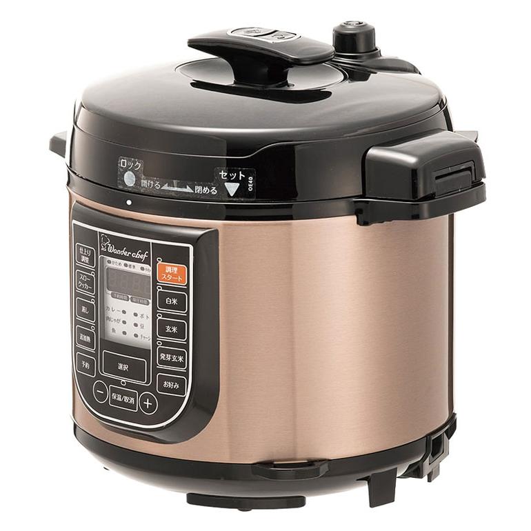 楽ポン　電気圧力鍋　ワンダーシェフ OEDD40 電気圧力鍋 楽ポン 4L 4リットル 家族3〜4人用 ワンダーシェフ