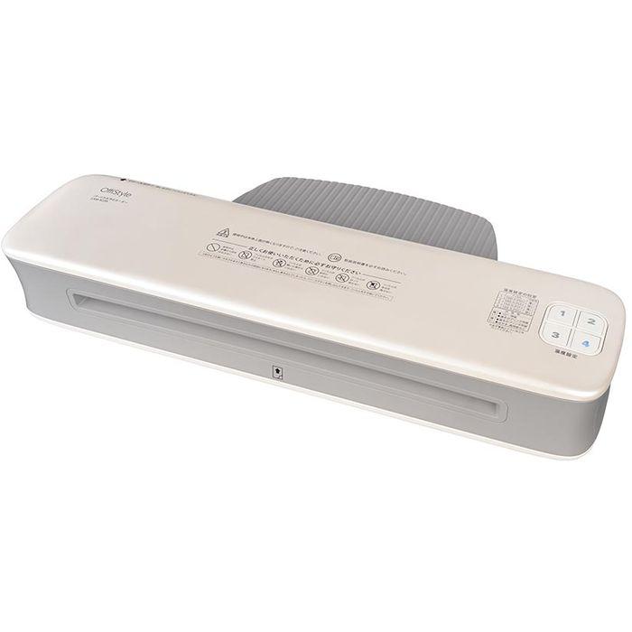 パーソナルラミネーター（A3対応/2本ローラー/4段階温度設定/350W/ホワイト） OHM LAM-R235 パーソナルラミネーター（A3対応/2本ローラー/4段階温度設定/350W